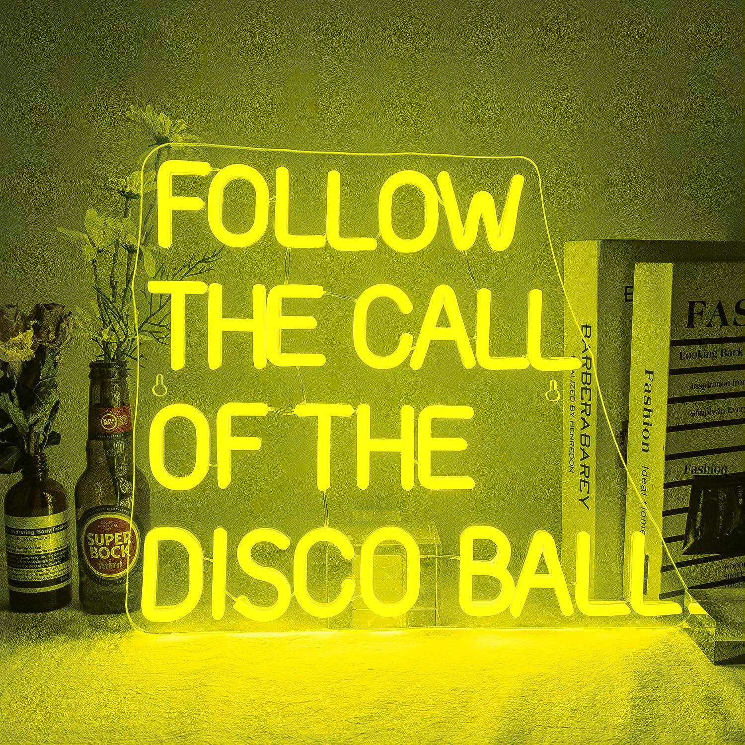 Led Lighting Wall Decor - Follow The Call Of The Disco