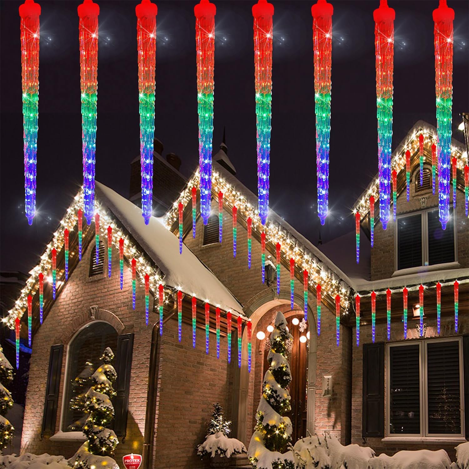 Lighting Christmas Decor - 16 Icicles 384 LED Meteor Shower