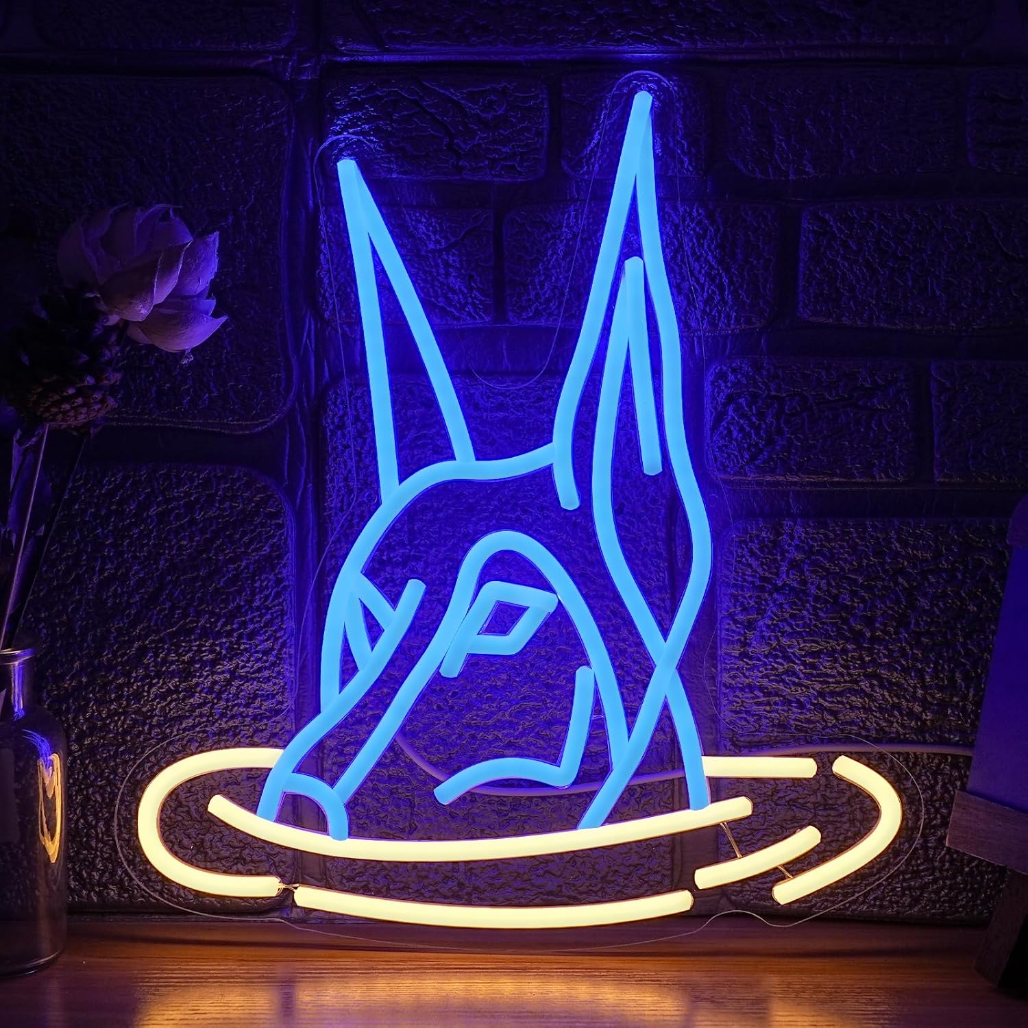 Led Lighting Wall Decor - Doberman Dog Neon Sign Art Wall