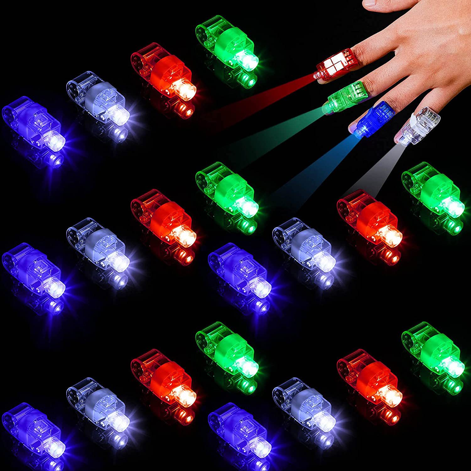 Decor Lighting Hours - 50/100 Pcs LED Finger Lights Glowing