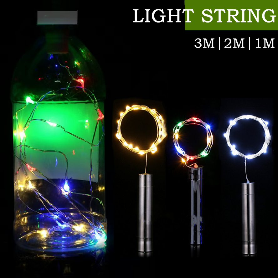 Decor Lighting Cork - 3/2M Colorful LED Silver Line Wine