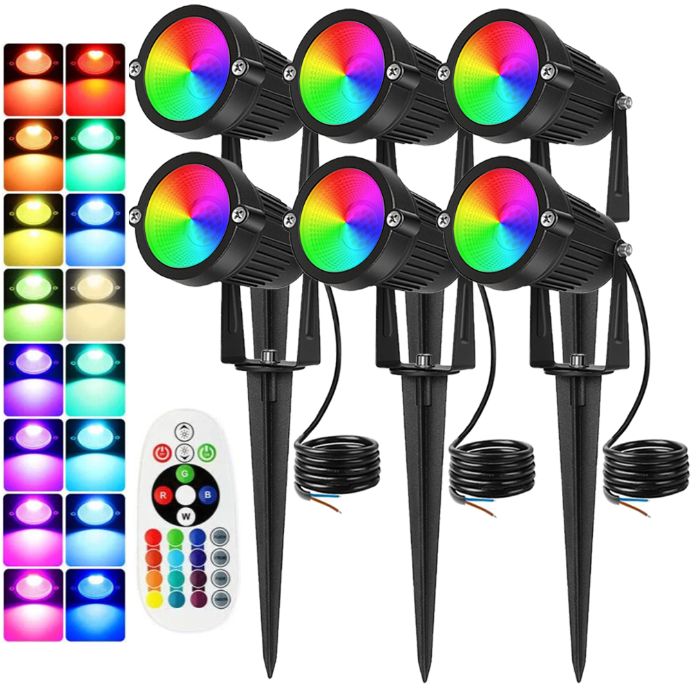 Lighting Christmas Decor - RGBW Landscape Lighting 10W with Remote