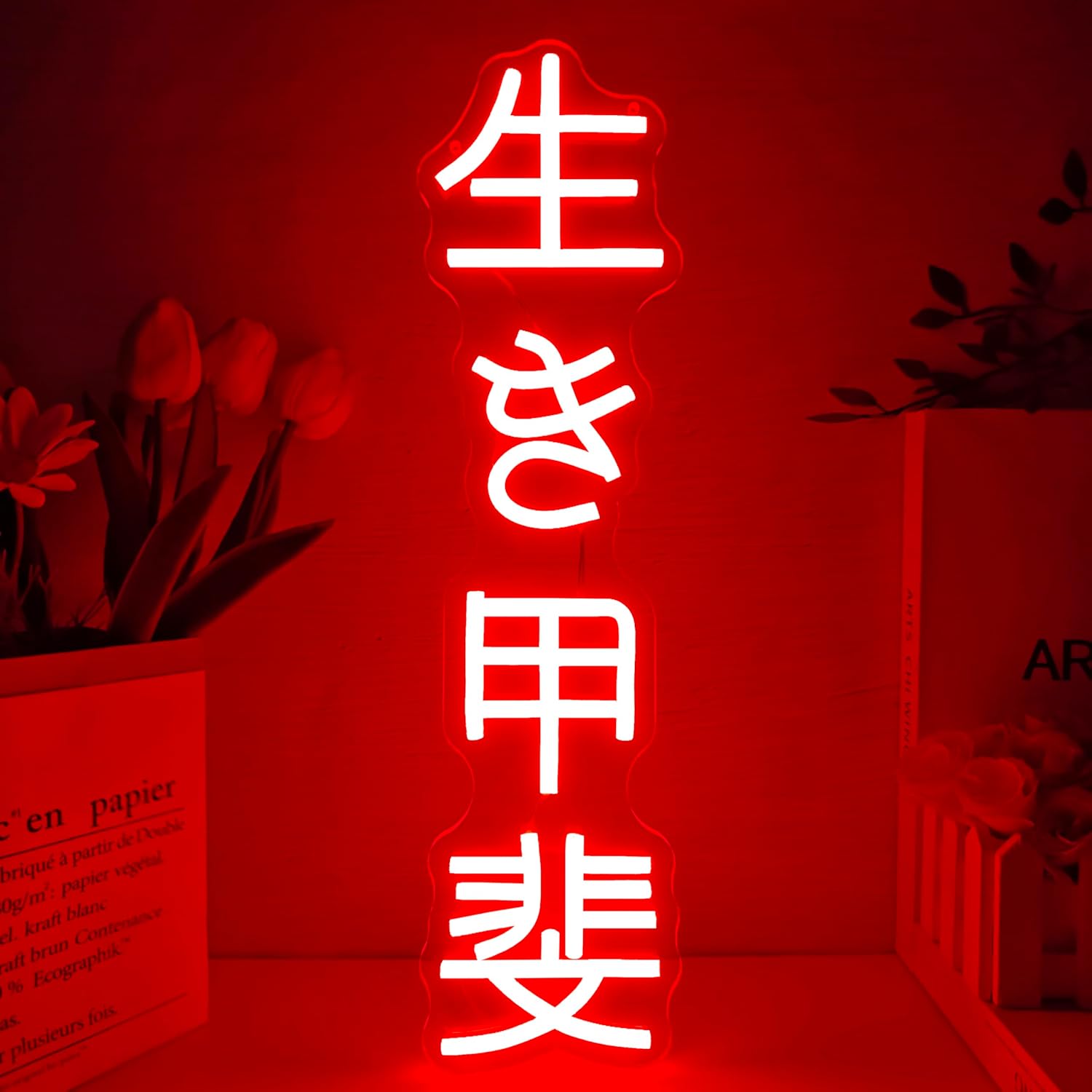 Led Lighting Wall Decor - Japanese Birthday Ikigai Neon Sign USB