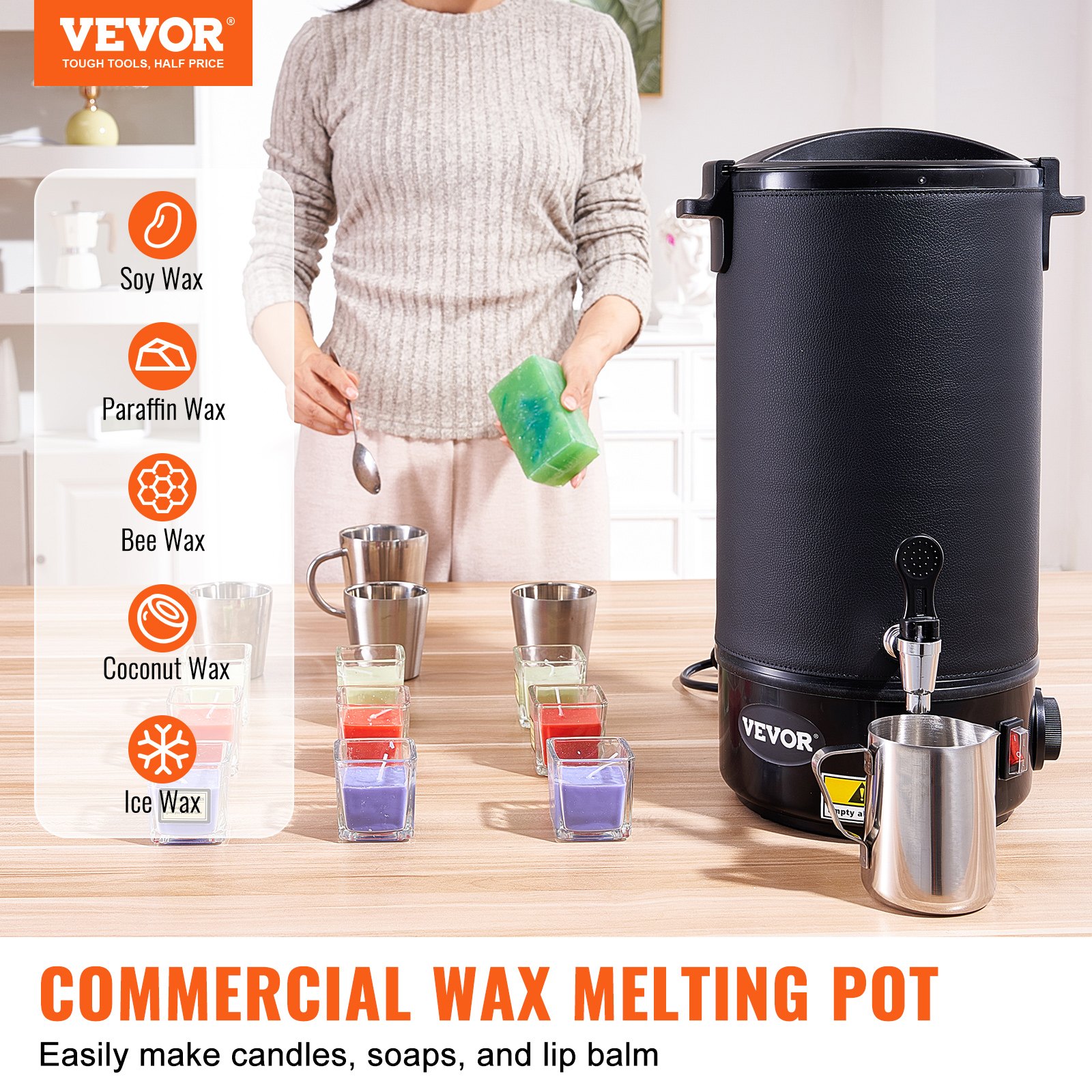 Wax Melter Electric - 10 L Wax Melter For Candle
