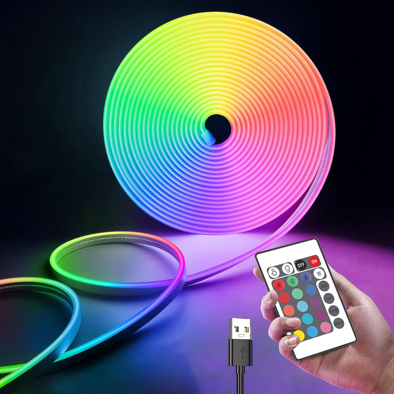 Decor Lighting Hours - RGB Led Strip Lights USB 5V