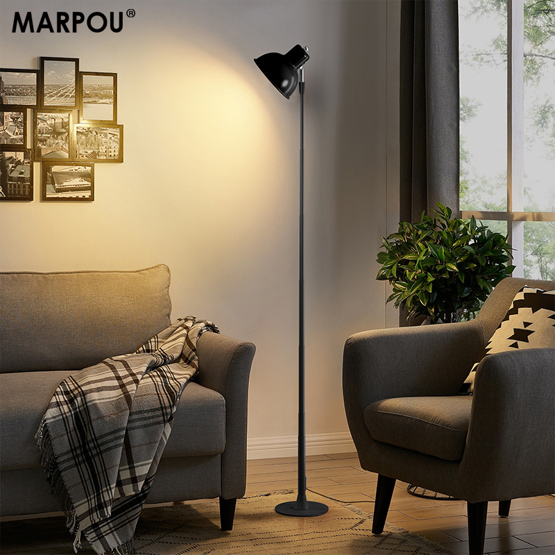 Floor Lamp Tripod - MARPOU Floor Lamp Adjustable with 3