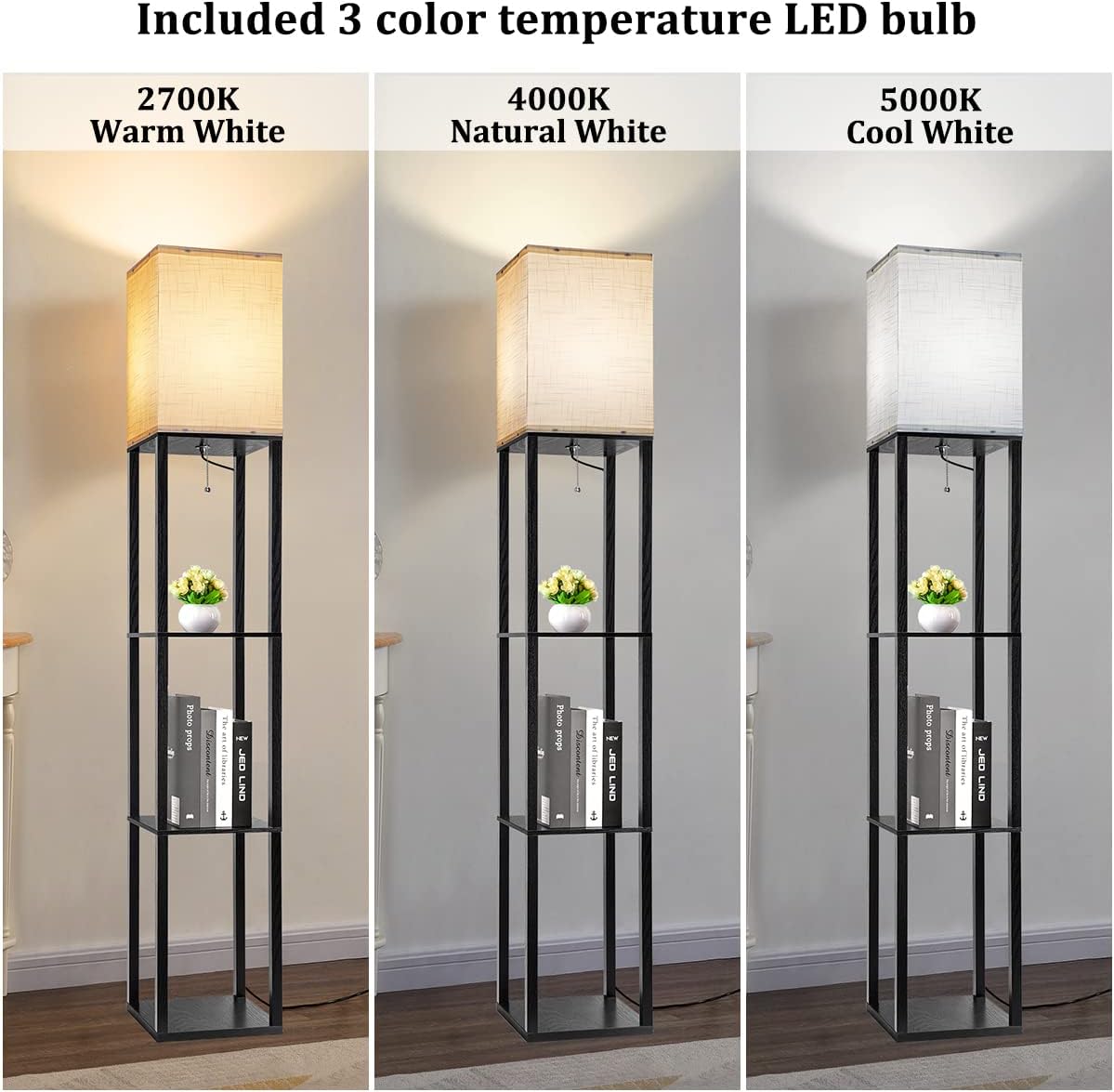 Arts Floor Light  with Shelves - Floor Lamp Tripod 评论和价格