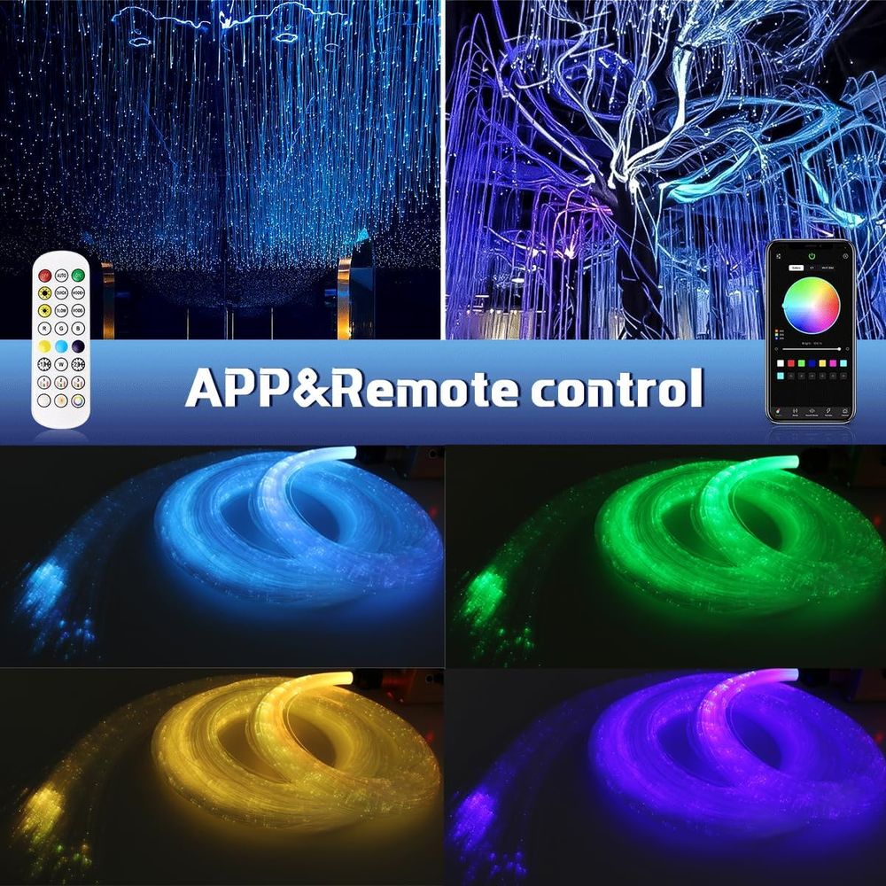 1600pcs iber Optic Hanging Lig - Lighting Tree Decor 评论和价格