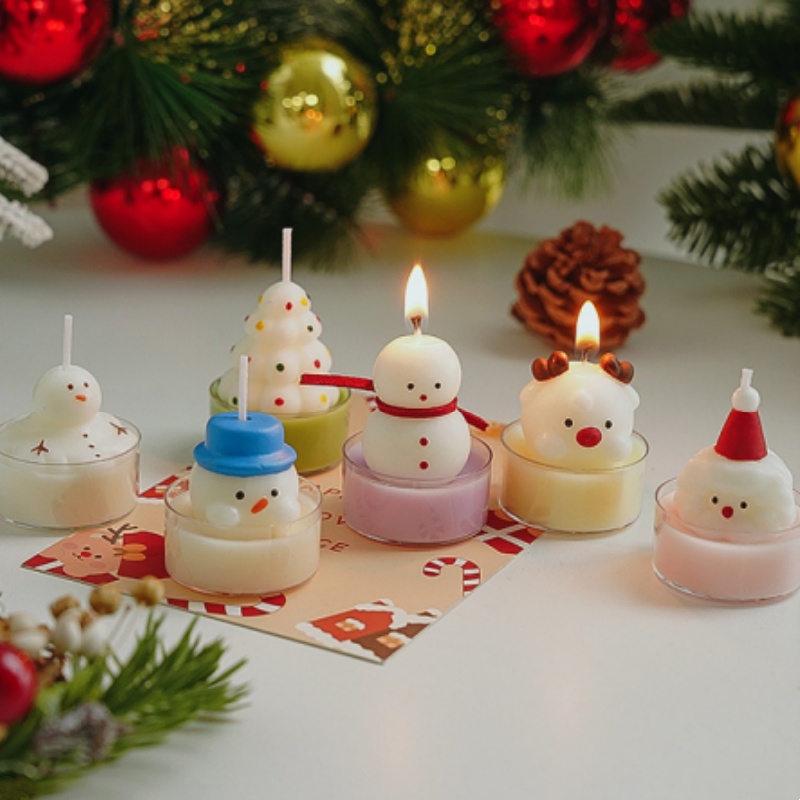 Christmas Tree Tea Candle Snow - Lighting Tree Decor 评论和价格