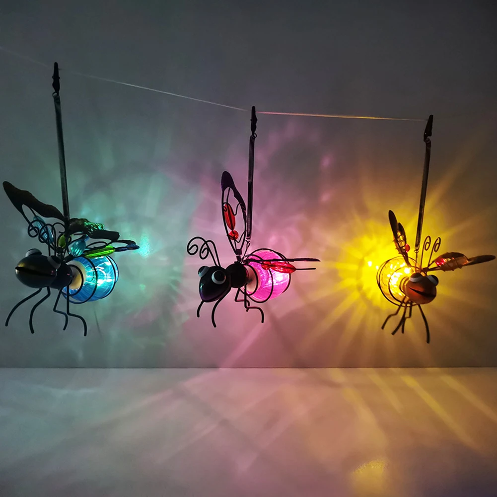 Solar Powered Hanging Bug Ligh - Lighting Bug Decor 评论和价格