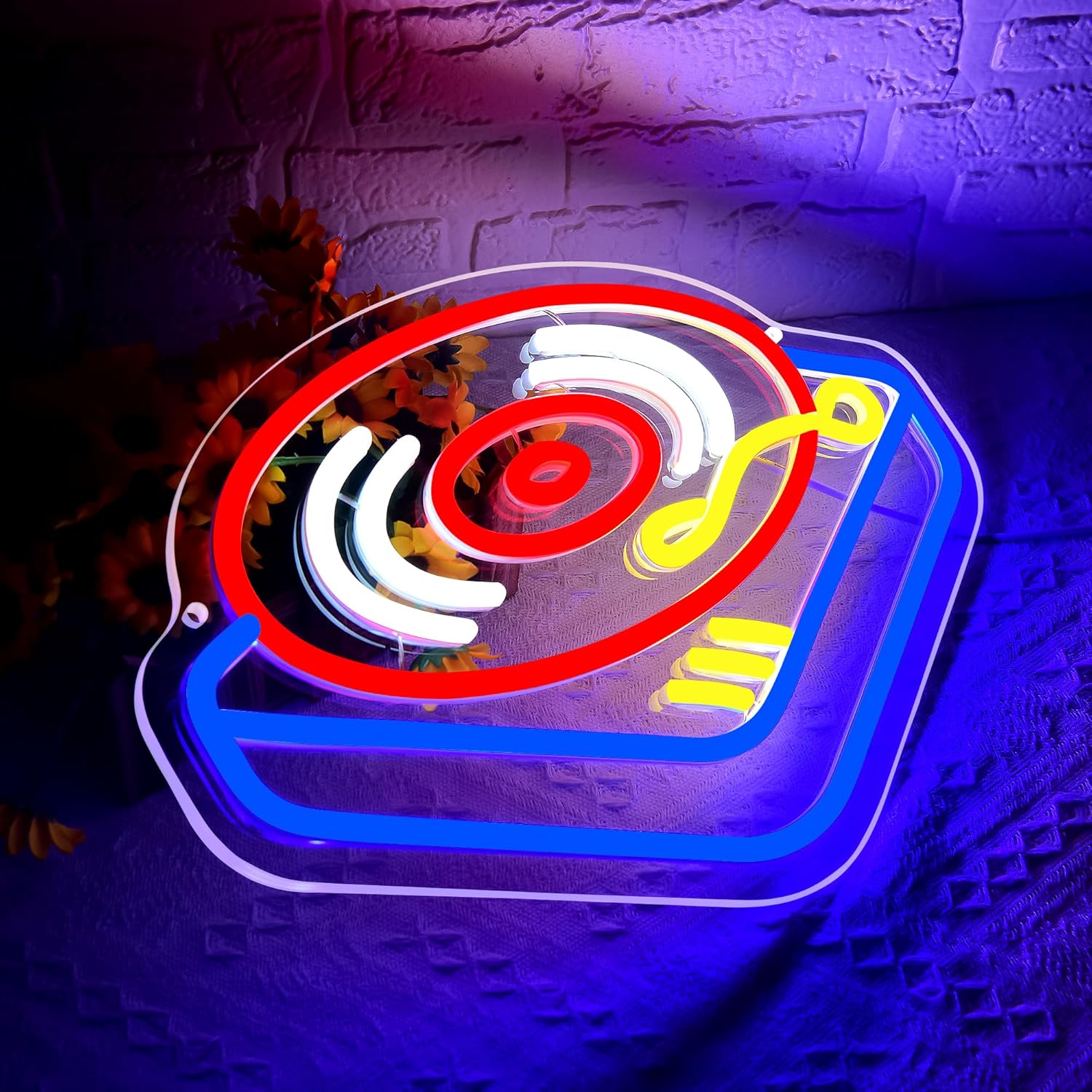 Record Player Neon Sign Guita  - Led Lighting Wall Decor 评论和价格