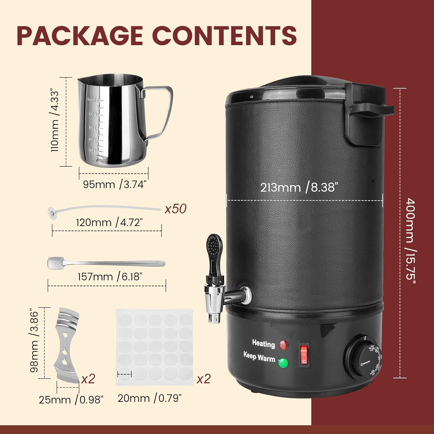 8L Wax Melter for Candle Makin - Wax Melter Electric 评论和价格