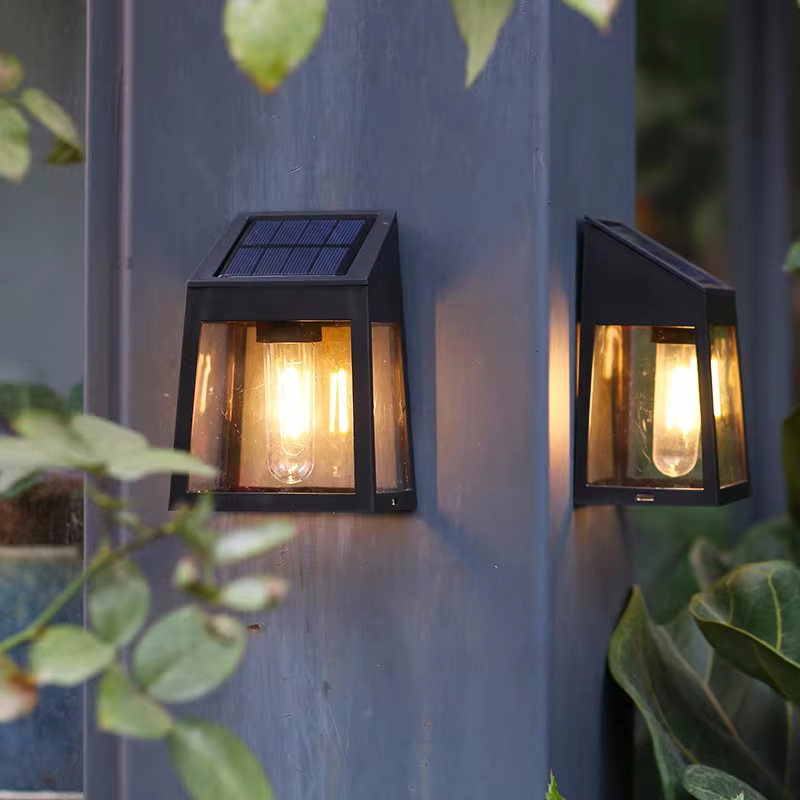 Solar Wall Light Outdoor Water - Decor Lighting Hours 评论和价格