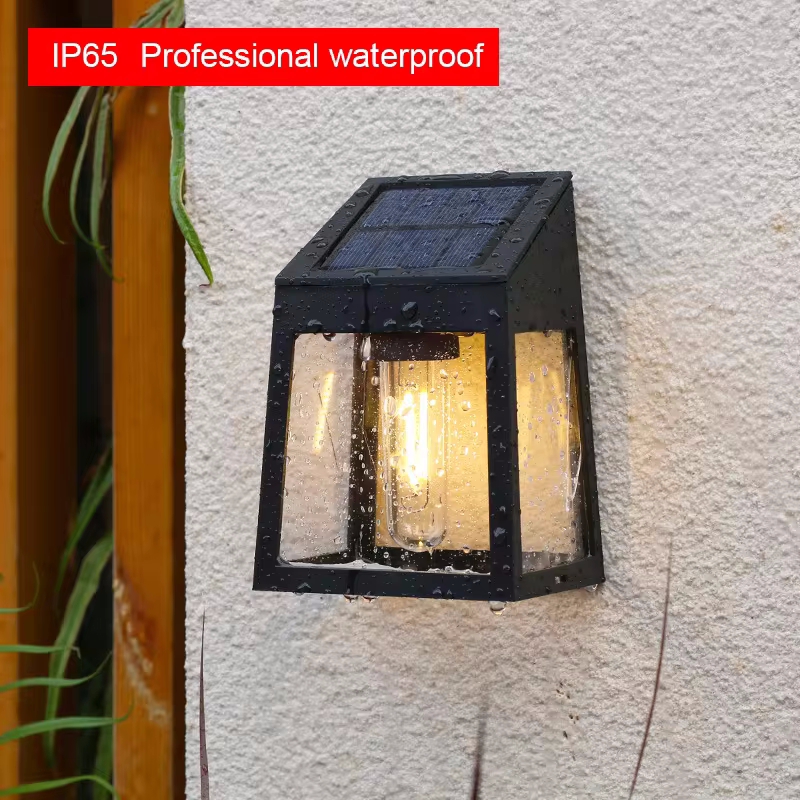 Solar Wall Light Outdoor Water - Decor Lighting Hours 评论和价格