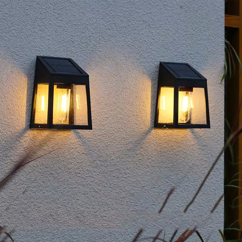 Solar Wall Light Outdoor Water - Decor Lighting Hours 评论和价格
