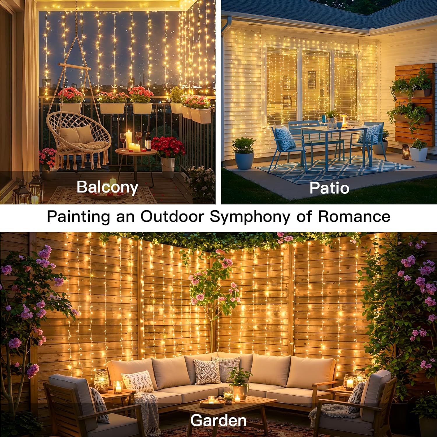 Curtain Lights For Bedroom 200 - Lighting Christmas Decor 评论和价格