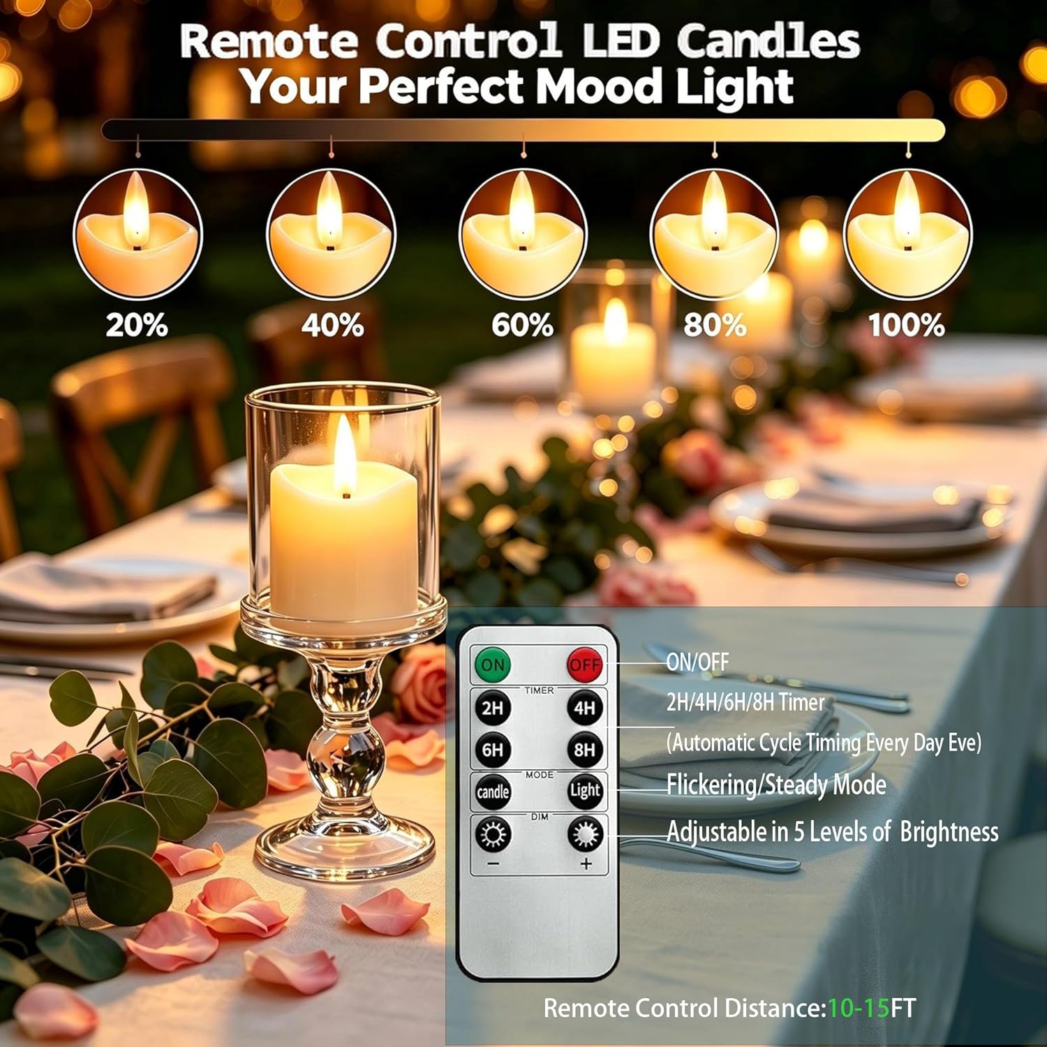 Rechargeable Flameless Tea Lig - Decor Lighting Pack 评论和价格