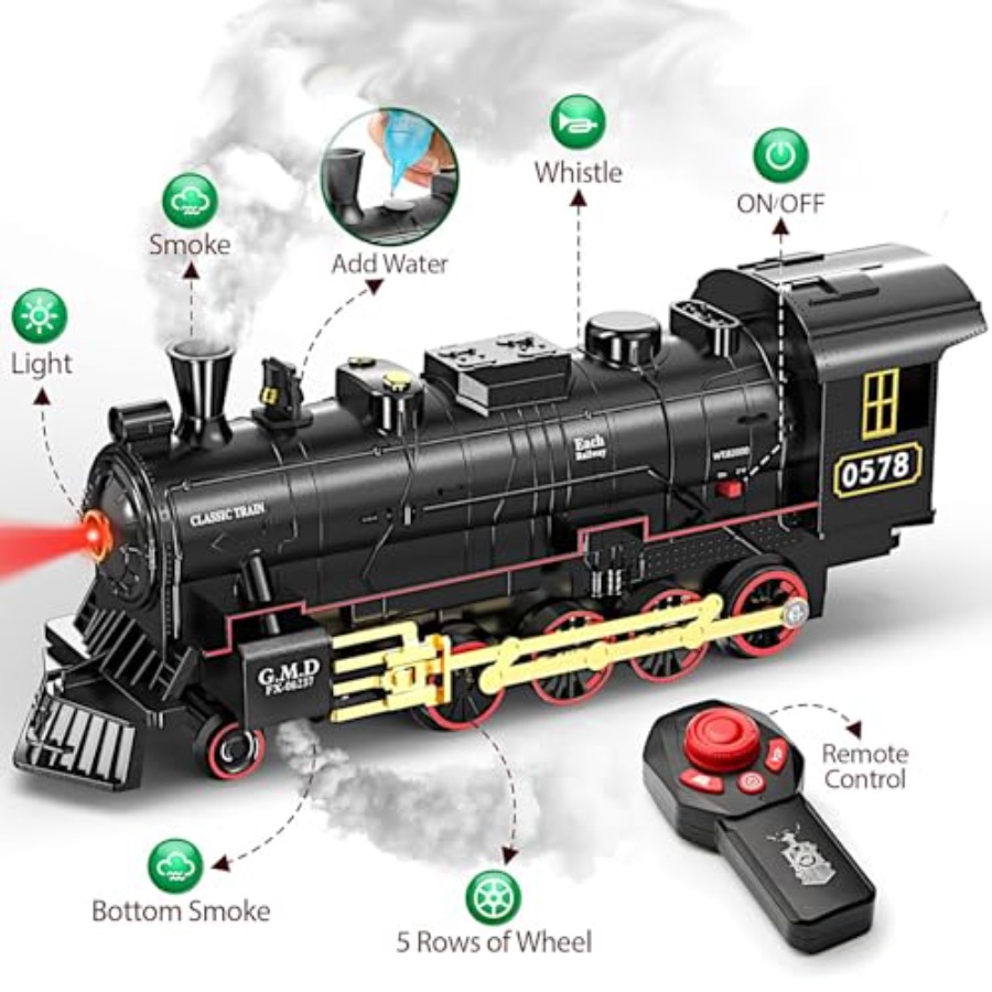 Radio Control Retro Cargo Trai - Lighting Tree Decor 评论和价格