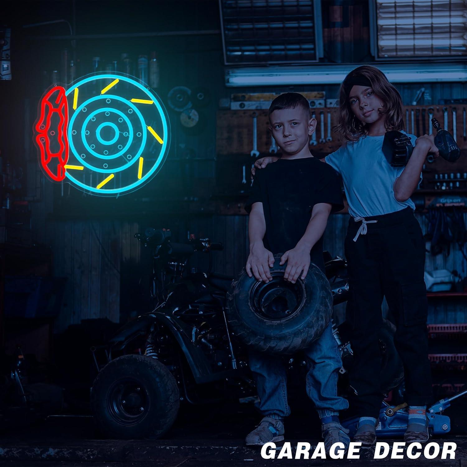 Brake Pads Neon Sign LED Garag - Led Lighting Wall Decor 评论和价格