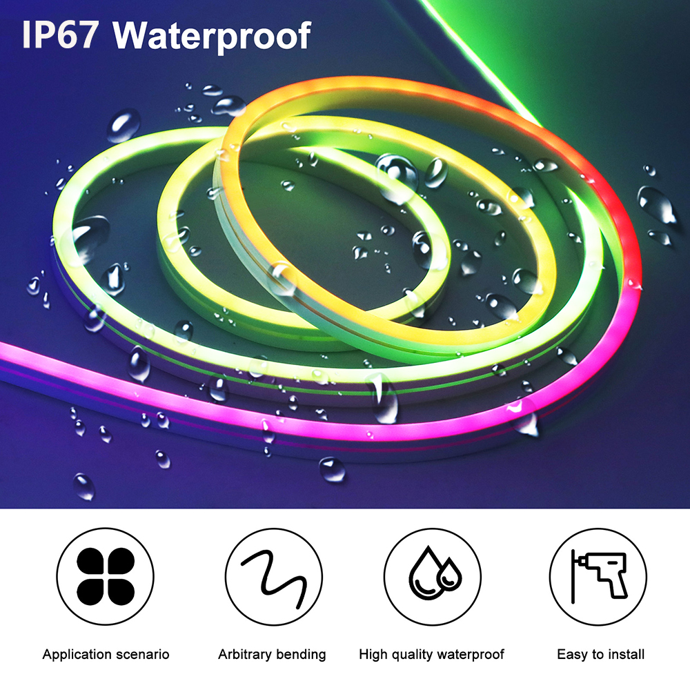 WiFi Smart RGB Neon LED Strip  - Decor Lighting Hours 评论和价格