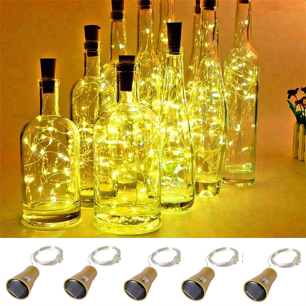 Solar Wine Bottle Lights 20 LE - Decor Lighting Cork 评论和价格
