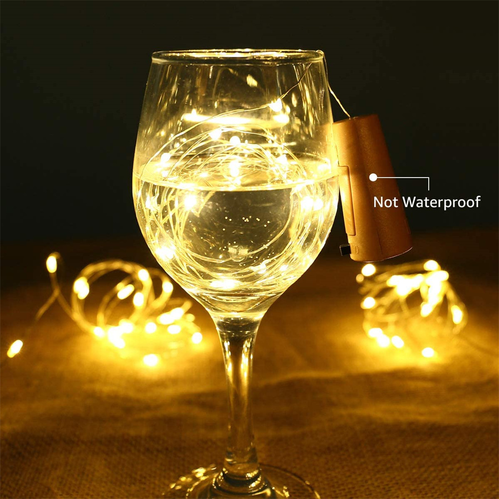 Solar Wine Bottle Lights 20 LE - Decor Lighting Cork 评论和价格