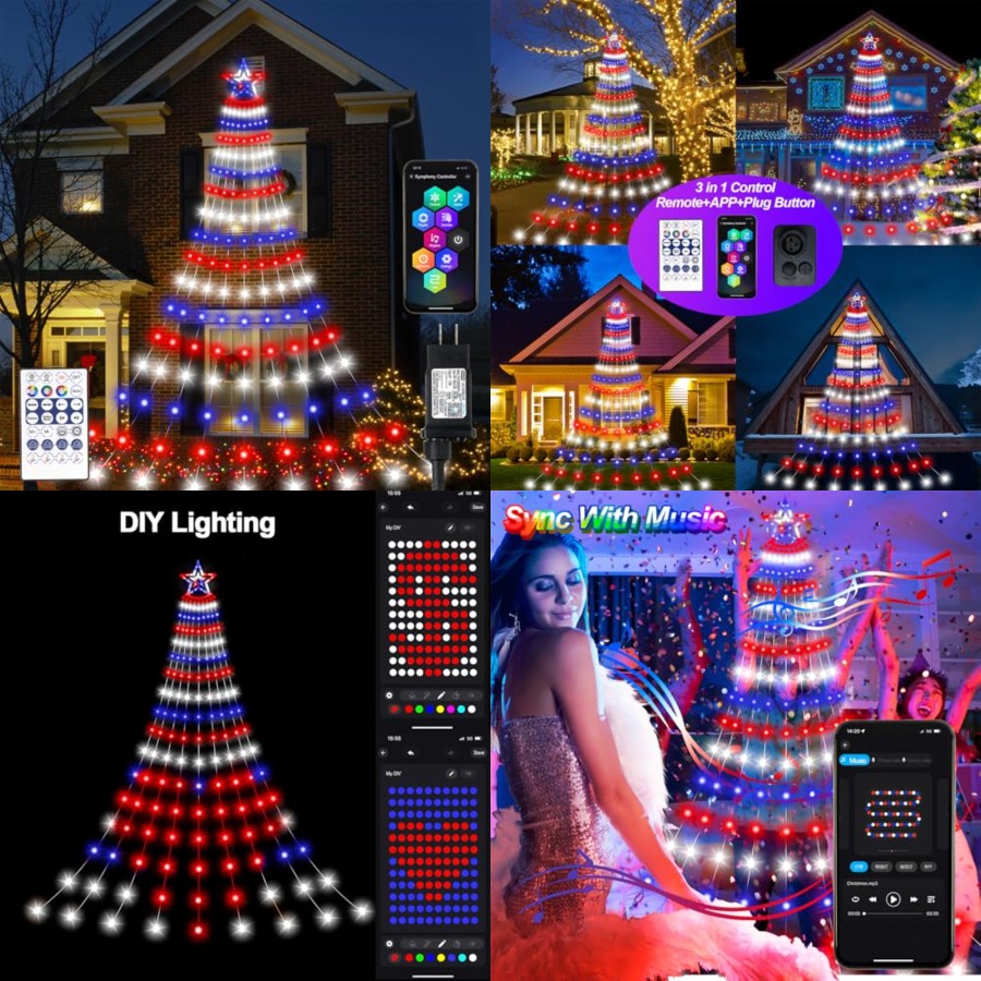 Smart 4th of July Decorations  - Lighting Tree Decor 评论和价格