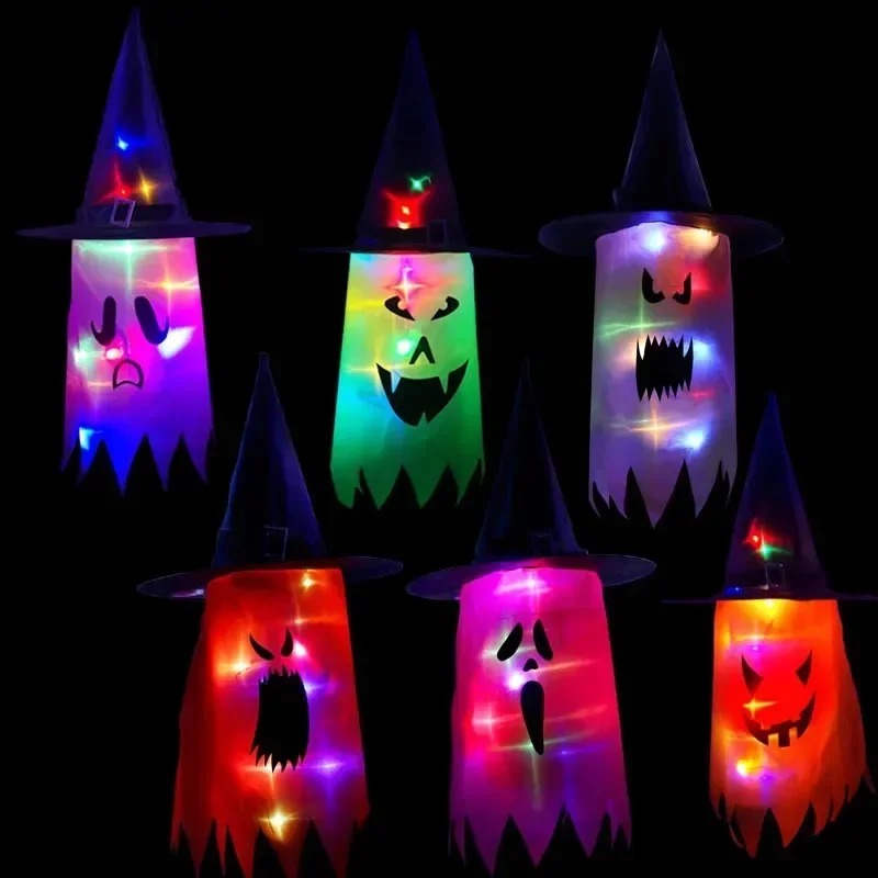 1PC Halloween Witch Hat Colorf - Lighting Decor 评论和价格