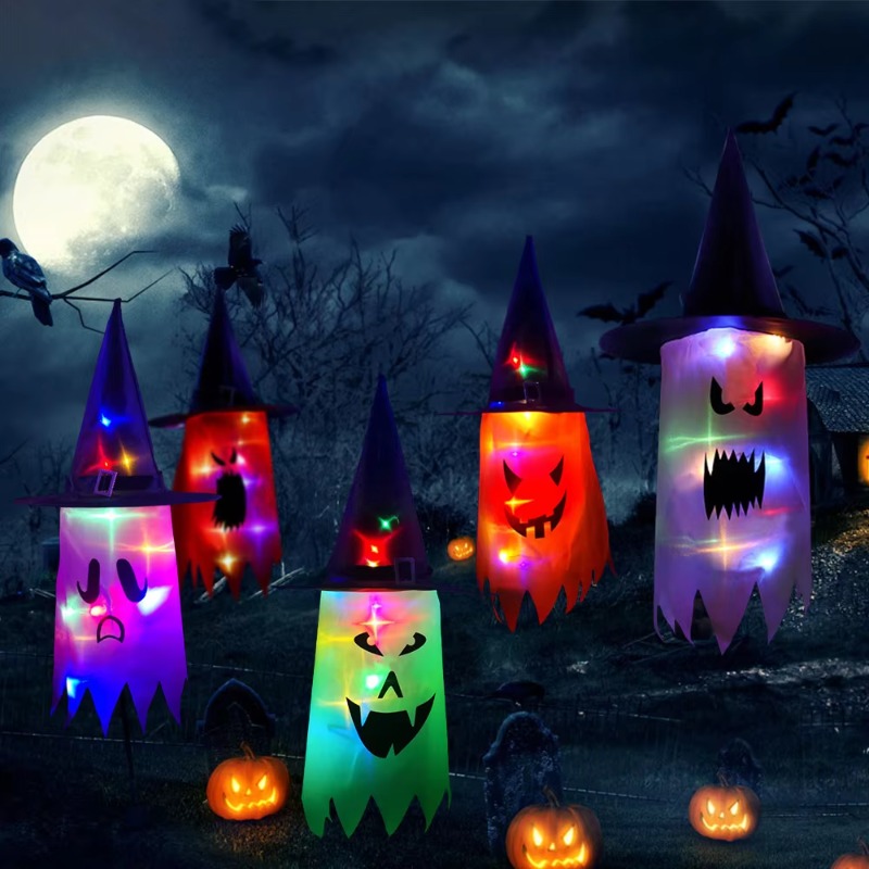 1PC Halloween Witch Hat Colorf - Lighting Decor 评论和价格