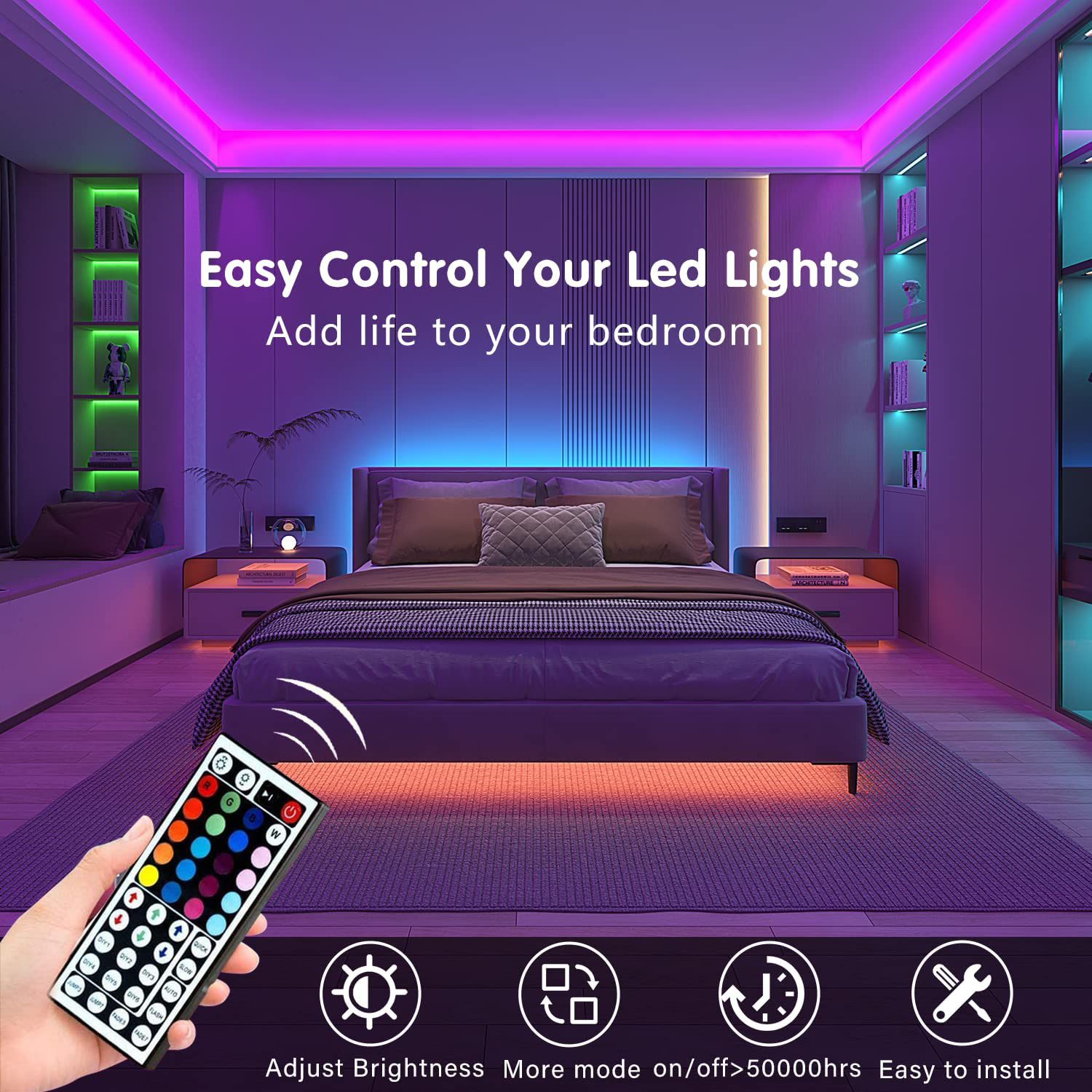 Led Strip Lights with 44 Key R - Decor Lighting Hours 评论和价格