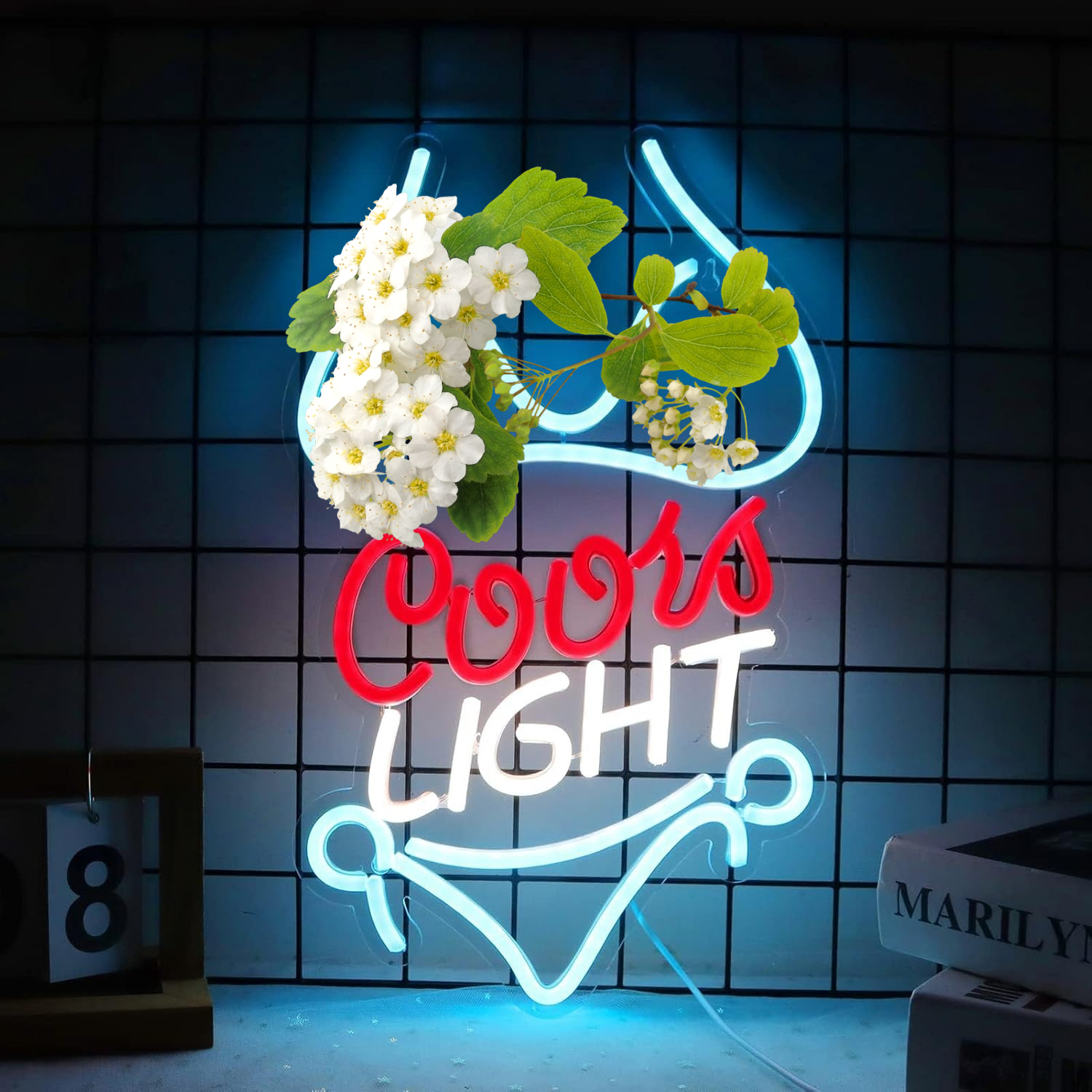 Coors Light Neon Sign LED Nigh - Home Decor Lighting Brands 评论和价格