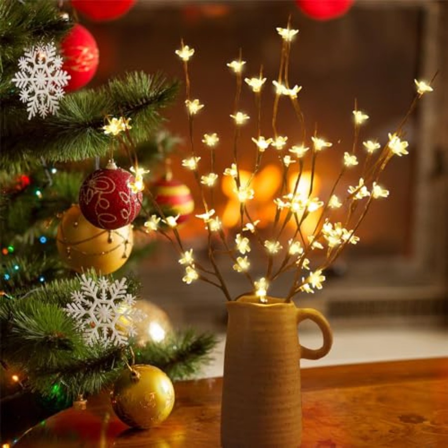2 Pack Lighted Prelit Twig Tre - Decor Lighting Pack 评论和价格