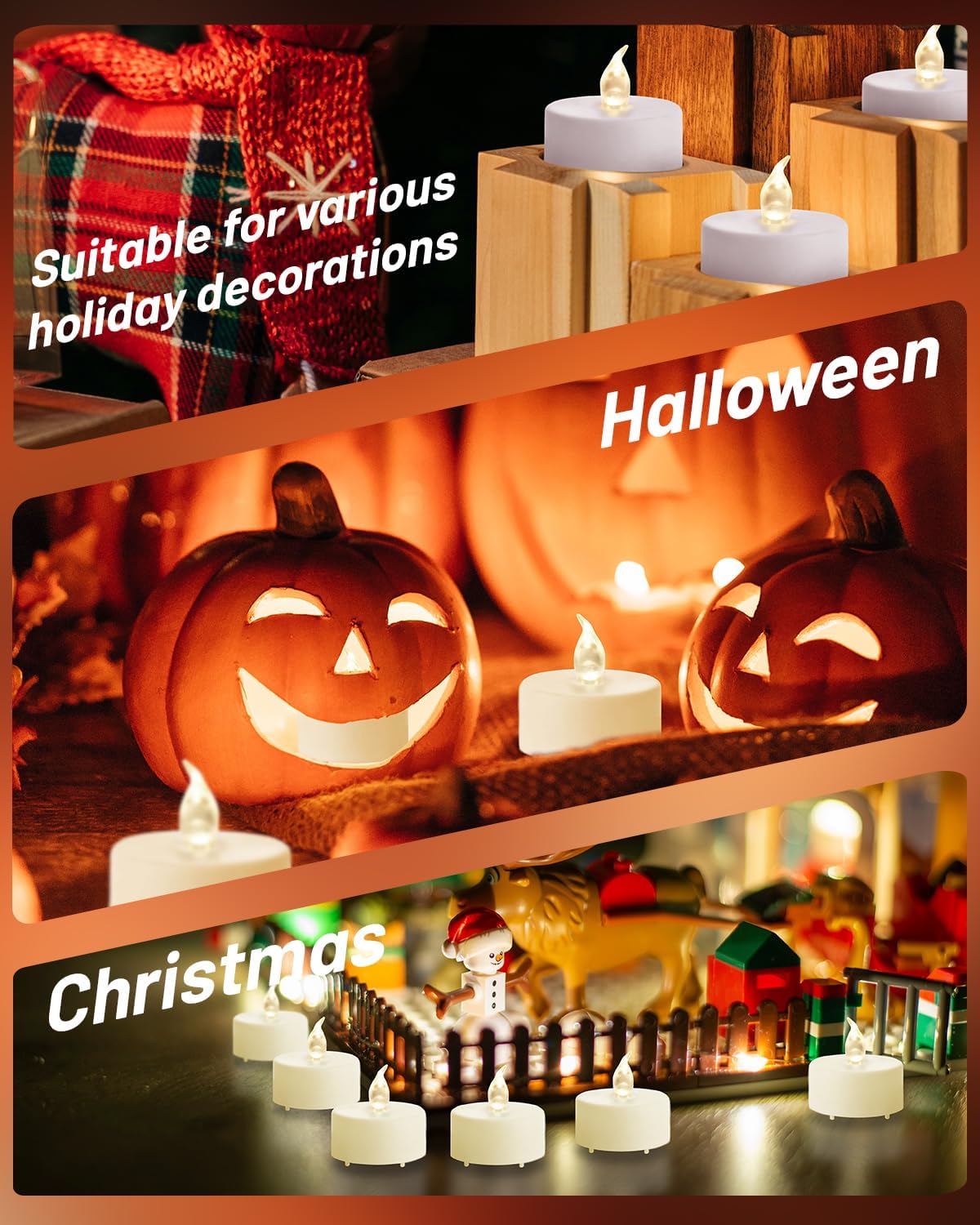 24 Pack Flameless LED Tea Ligh - Decor Lighting Pack 评论和价格