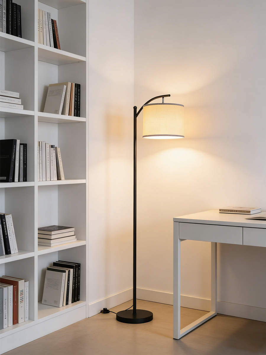 Modern Nordic Fabric Floor Lam - Floor Lamp Tripod 评论和价格