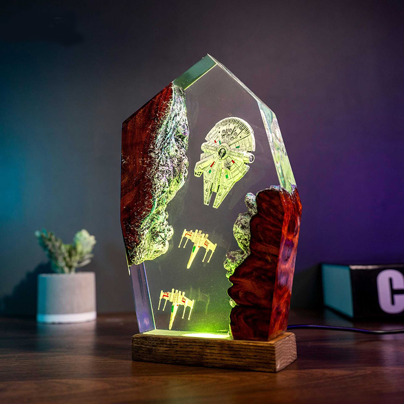 Table Resin Lamp Universe War  - Lighting Christmas Decor 评论和价格