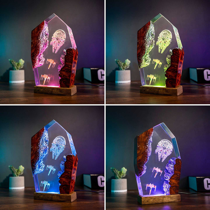 Table Resin Lamp Universe War  - Lighting Christmas Decor 评论和价格