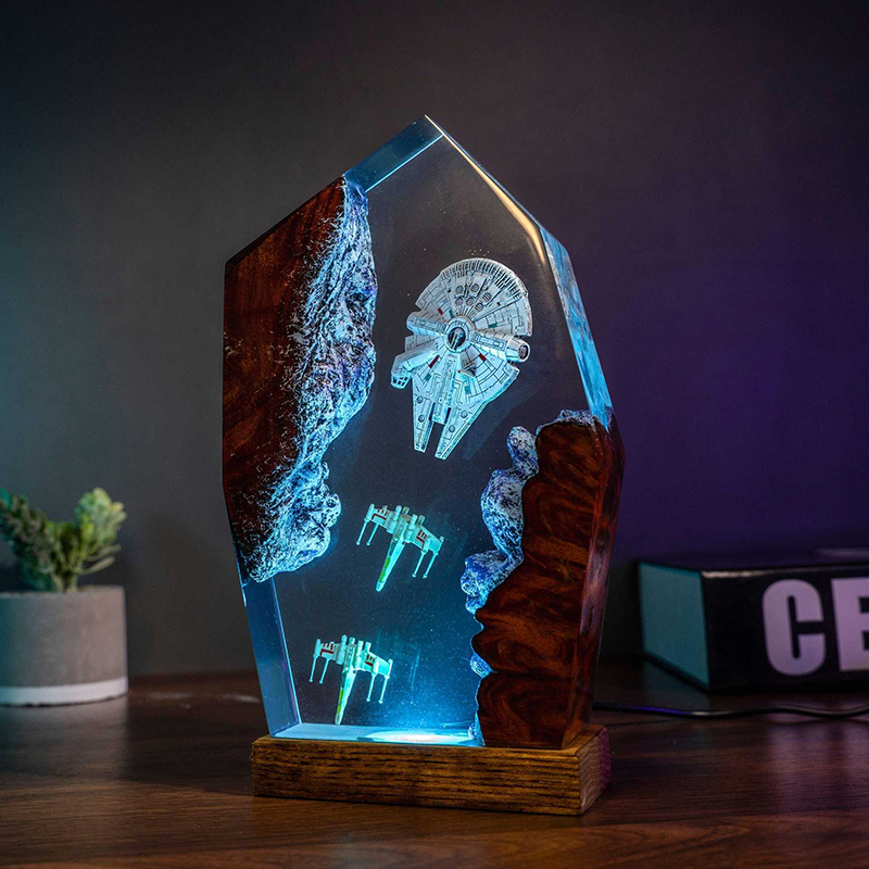 Table Resin Lamp Universe War  - Lighting Christmas Decor 评论和价格