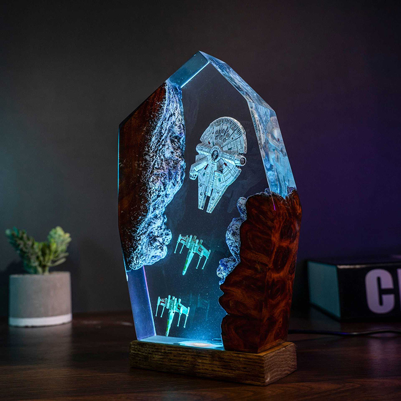 Table Resin Lamp Universe War  - Lighting Christmas Decor 评论和价格