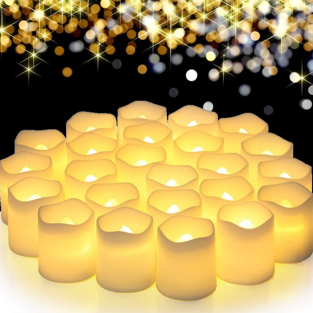12/24Pcs Flameless LED Tea Lig - Decor Lighting Hours 评论和价格
