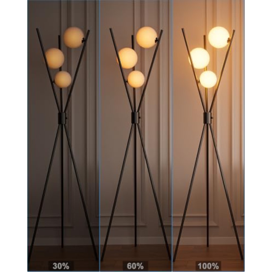 Dimmable Tripod Floor Lamp, Mi - Floor Lamp Tripod 评论和价格