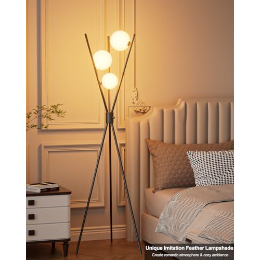 Dimmable Tripod Floor Lamp, Mi - Floor Lamp Tripod 评论和价格