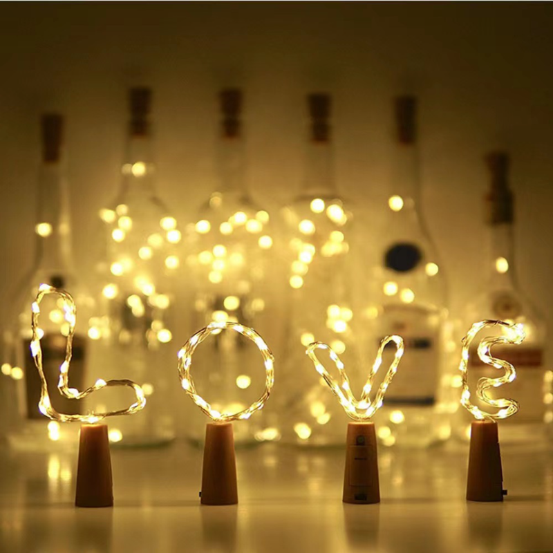 LED Wine Bottle Lights with Co - Decor Lighting Cork 评论和价格