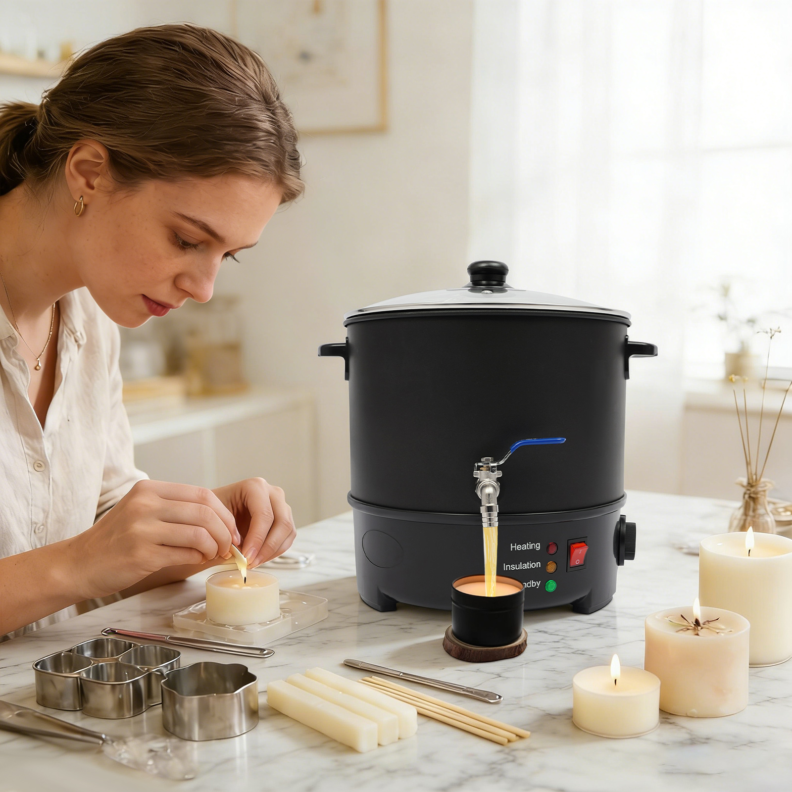 10L Large Capacity Electric Wa - Wax Melter Electric 评论和价格