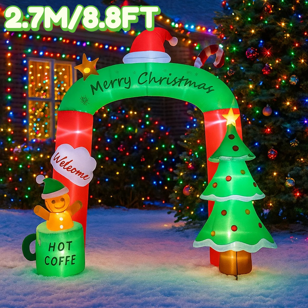 2.7M/8.8FT Inflatable Christma - Lighting Tree Decor 评论和价格
