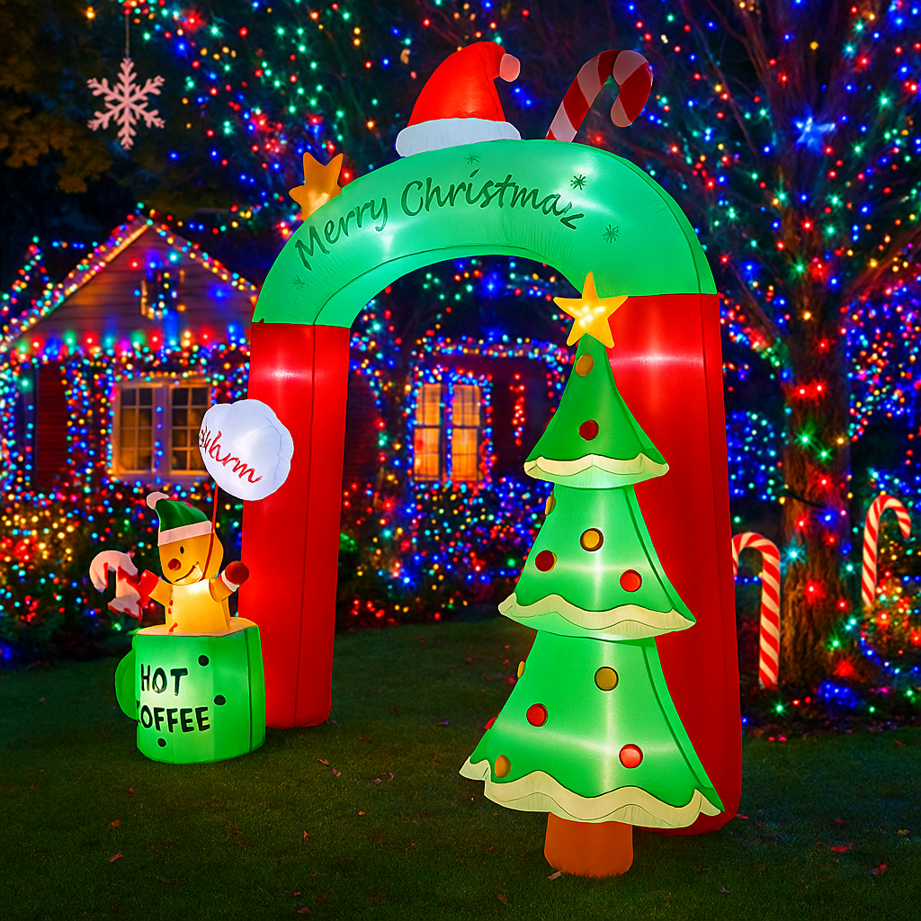 2.7M/8.8FT Inflatable Christma - Lighting Tree Decor 评论和价格