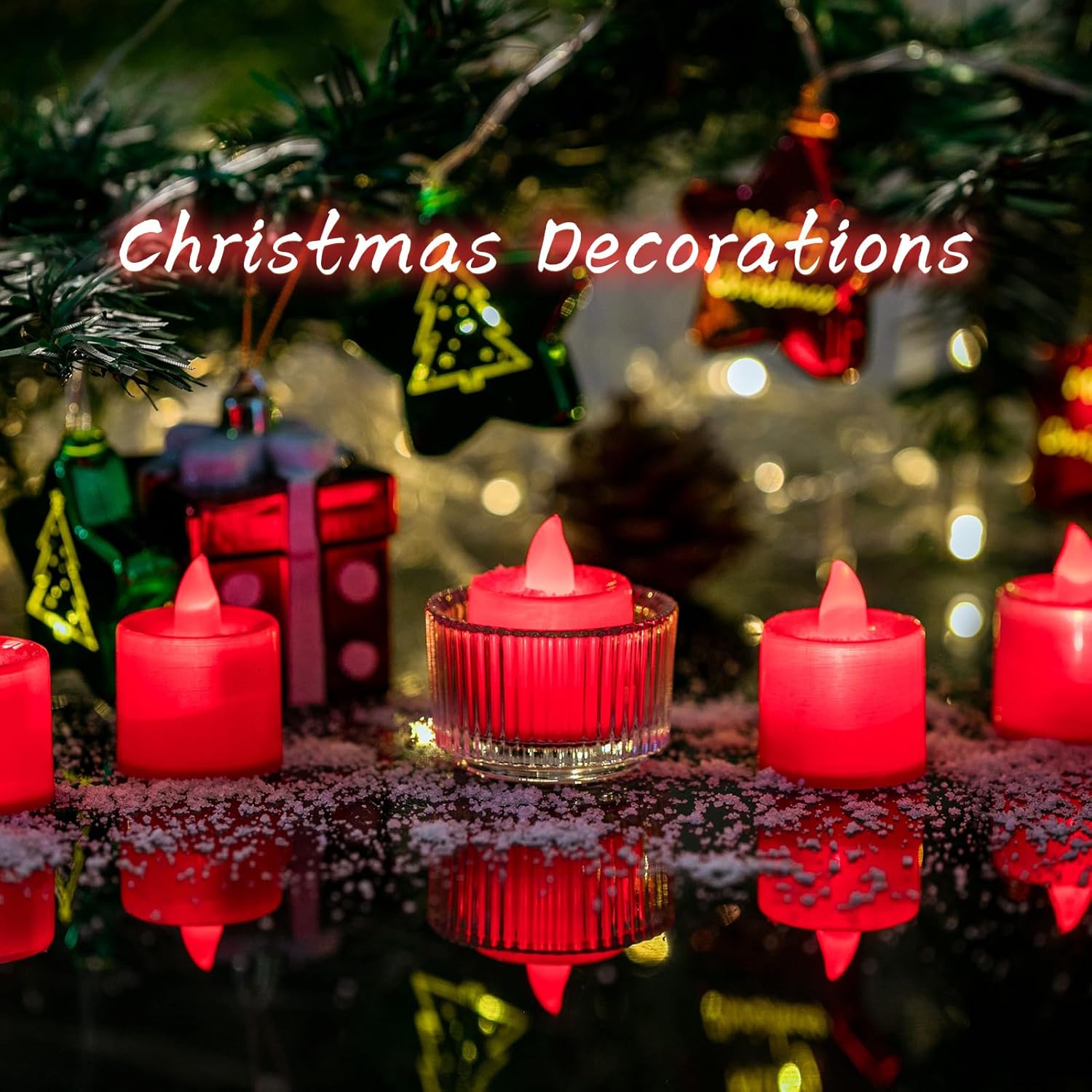 24 Pack Flickering Red LED Tea - Decor Lighting Pack 评论和价格