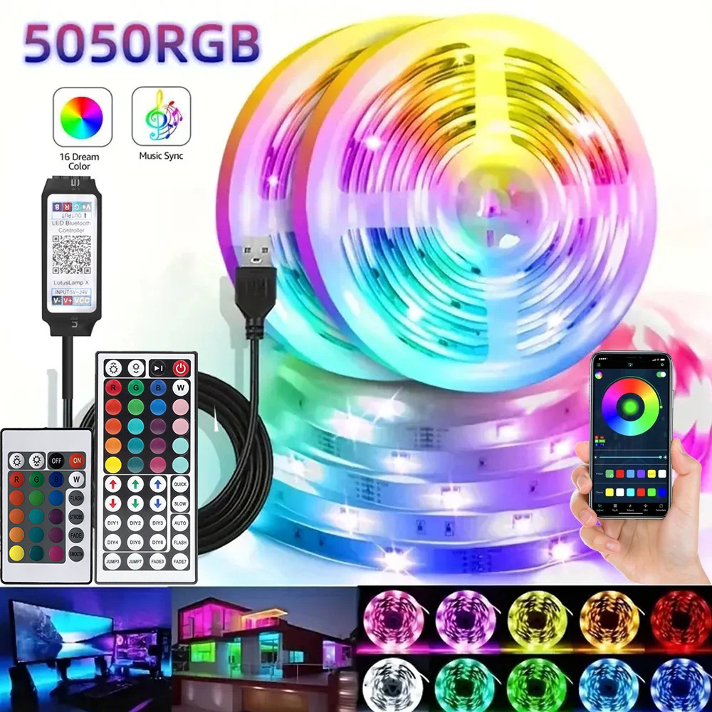 Smart RGB LED Gaming Light Str - Lighting Christmas Decor 评论和价格