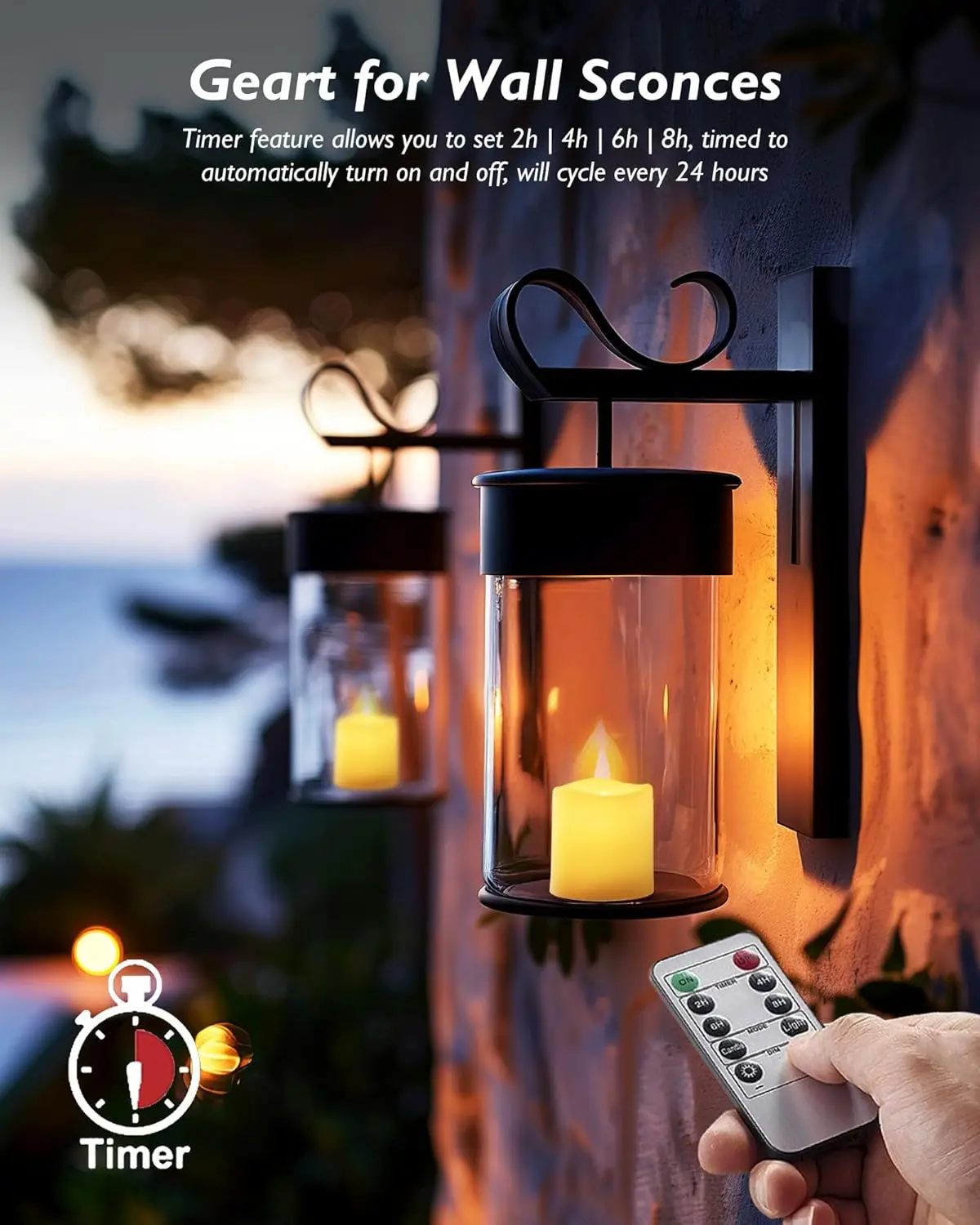 400+ Hour Remote Control LED C - Decor Lighting Hours 评论和价格