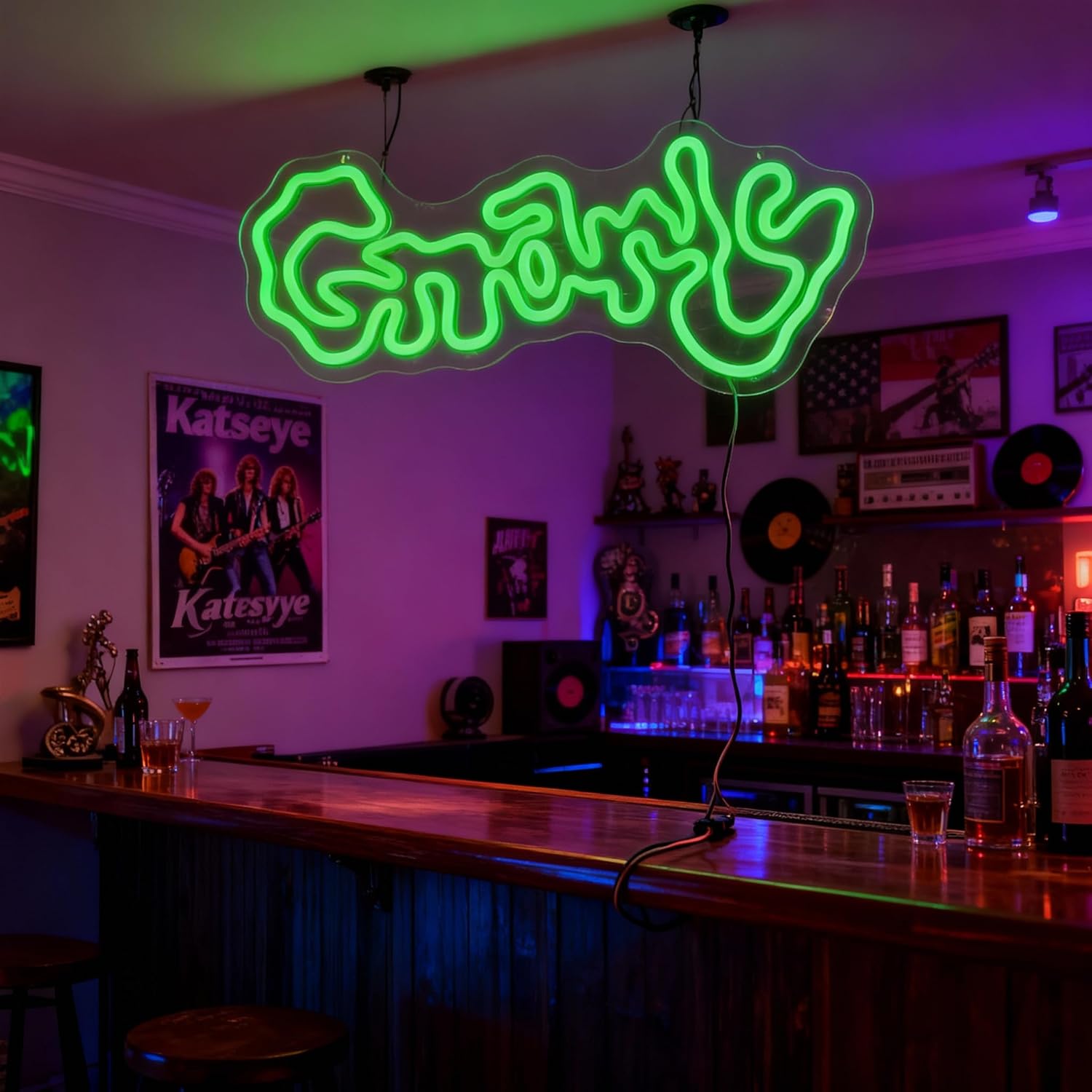 Gnarly Neon Sign Art Wall Ligh - Lighting Christmas Decor 评论和价格
