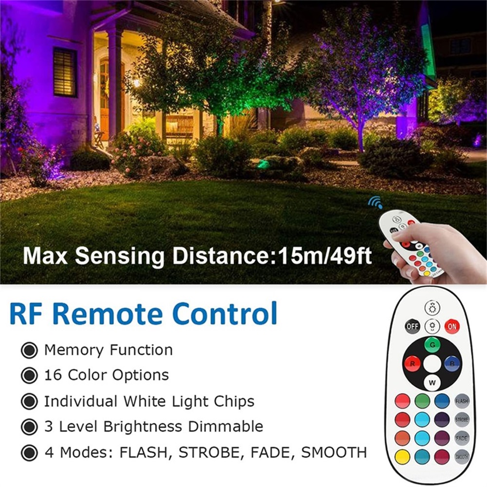 RGBW Landscape Lighting 10W wi - Lighting Christmas Decor 评论和价格